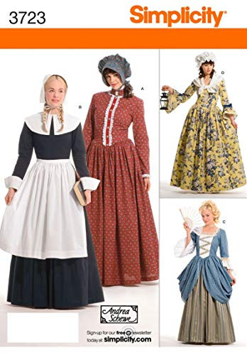 Simplicity 3723 Historical Pioneer Sewing Pattern for Women by Andrea Schewe  6-12