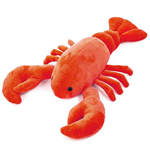 Giftable World Metropawlin Pet 10 Inch Plush Pet Toy Lobster with Squeaker Dog Chew Toy