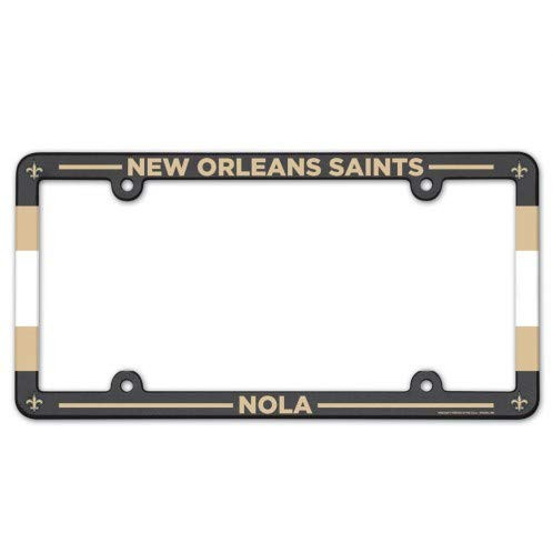 WinCraft NFL New Orleans Saints LIC Plate Frame Full Color