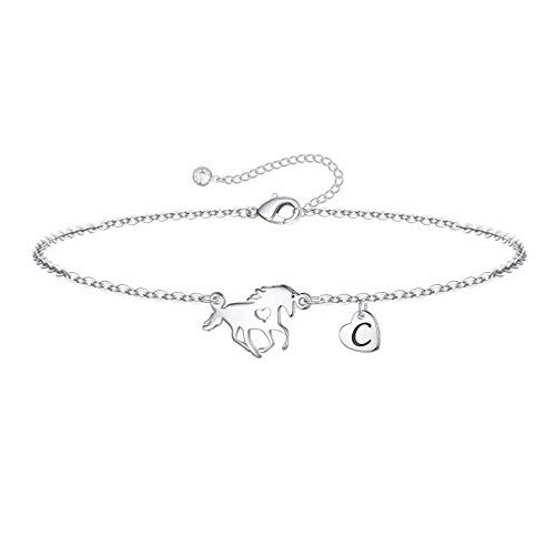MONOOC Horse Gifts for Girls Bracelets 14K Silver Filled Horse Bracelets Jewelry for Women Dainty Horse Bracelets Kids Horse Themed Gifts for Women Horse Charm C Initial Letter Bracelets MONOOC Horse Gifts for Girls Bracelets 14K Silver Filled Horse Bracelets Jewelry for Women Dainty Horse Bracelets Kids Horse Themed Gifts for Women Horse Charm C Initial Letter Bracelets