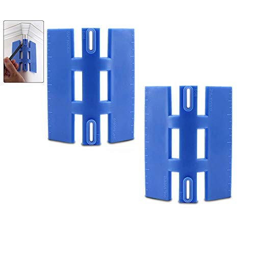 Bullnose Corner Marking Tool Bull Nose Corners Trim Gauge for Baseboard Chair Rail and Crown Molding  Corner Positioning Tools 2 Pack