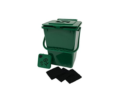 Exaco ECO-2000 PLUS Kitchen Compost Waste Collector, 2.4 gallon, Deluxe Green Exaco ECO-2000 PLUS Kitchen Compost Waste Collector, 2.4 gallon, Deluxe Green
