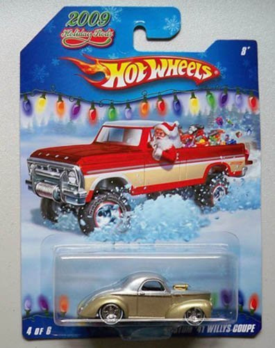 Hot Wheels 2009 Holiday Rods - Gold-Silver Custom  41 Willys Coupe