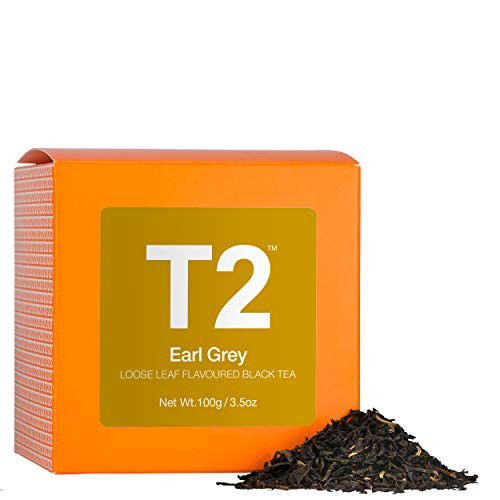T2 Tea - Earl Grey Black Tea  Loose Leaf Black Tea in Box  100g 3-5oz T2 Tea - Earl Grey Black Tea  Loose Leaf Black Tea in Box  100g 3-5oz