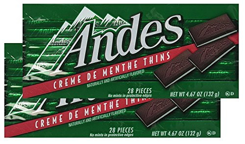 Andes Creme De Menthe Thins - 28 Pieces Pack of 2 Andes Creme De Menthe Thins - 28 Pieces Pack of 2
