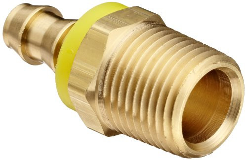 Dixon BPN34 Brass Push-On Hose Fitting Adapter 1-2 NPTF Male x 3-8 Hose ID Push On Dixon BPN34 Brass Push-On Hose Fitting Adapter 1-2 NPTF Male x 3-8 Hose ID Push On