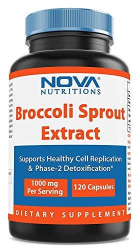 Broccoli Sprout Extract 1000 mg 120 Capsules by Nova Nutritions