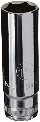 GEARWRENCH 1-2  Drive 6 Point Deep Metric Socket 18mm - 80645