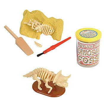 Rhode Island Novelty Dinosaur Fossil - Nature Sand Dino Dig Stocking Stuffer 3 Pack