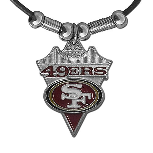 NFL Siskiyou Sports Fan Shop San Francisco 49ers Classic Cord Necklace 28 inch Team Color NFL Siskiyou Sports Fan Shop San Francisco 49ers Classic Cord Necklace 28 inch Team Color