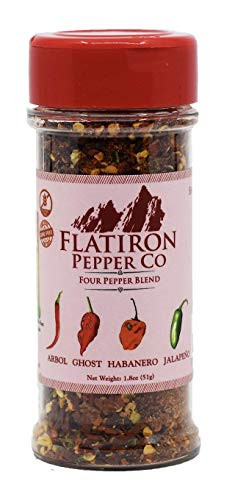 Flatiron Pepper Co - Four Pepper Blend- Premium Red Chile Flakes- Habanero - Jalapeno - Arbol - Ghost Pepper