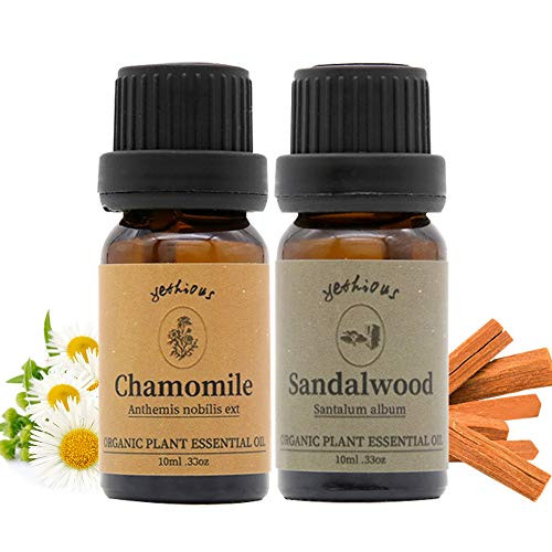 yethious 100 Pure Organic Chamomile Sandalwood Essential Oil Set 2 Pack Therapeutic Grade Aromatherapy Gift Oil Kit for Massage Diffuser yethious 100 Pure Organic Chamomile Sandalwood Essential Oil Set 2 Pack Therapeutic Grade Aromatherapy Gift Oil Kit for Massage Diffuser