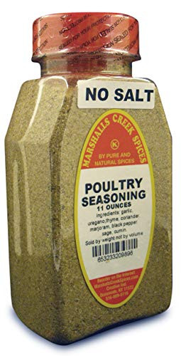 New Size Marshalls Creek Kosher Spices POULTRY SEASONING NO SALT  11 ounces 