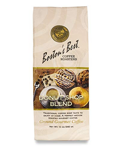 Boston s Best Coffee Roasters - Donut Shop Blend - Medium Roast 100  Arabica Coffee - 12 oz Ground