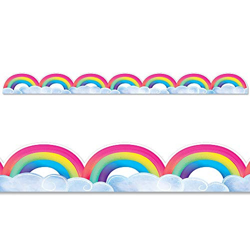 Creative Teaching Press Rainbows   Clouds Border  CTP 8674