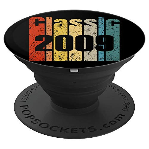 Classic 2009 11 Years Old Retro 11th Birthday Gift Born 2009 PopSockets Grip and Stand for Phones and Tablets