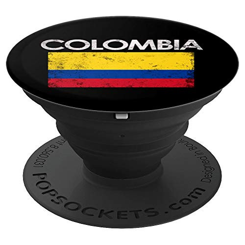 Vintage Colombia Colombian Flag Pride Gift PopSockets Grip and Stand for Phones and Tablets Vintage Colombia Colombian Flag Pride Gift PopSockets Grip and Stand for Phones and Tablets