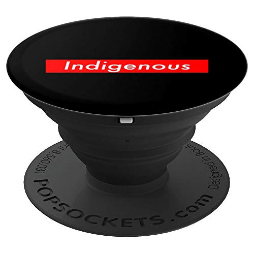 Indigenous Red Box Native American Pride Peoples Day Gift PopSockets Grip and Stand for Phones and Tablets