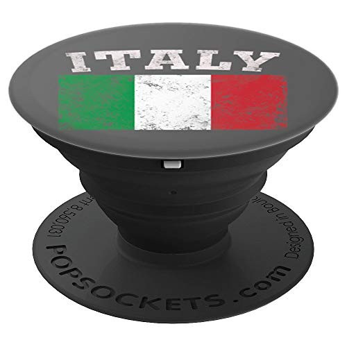 Vintage Italy Italian Flag Pride Gift PopSockets Grip and Stand for Phones and Tablets