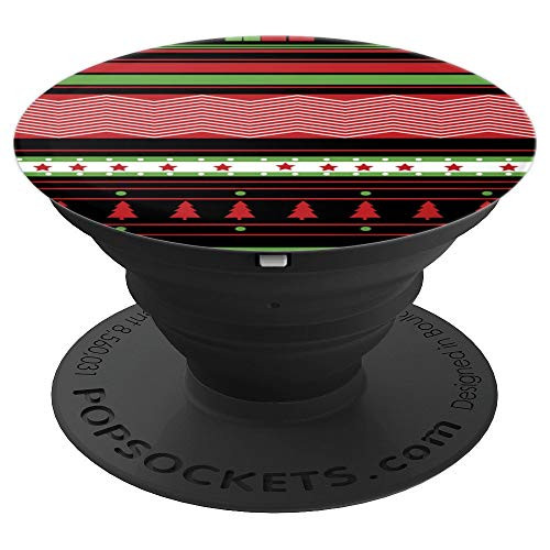 Ugly Sweater Tree Box Snowflake Pattern Cute Christmas Gifts PopSockets Grip and Stand for Phones and Tablets