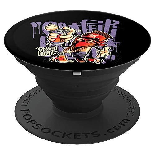 Graffiti Sprayer Hip Hop Street Urban Style Spray Can Gift PopSockets Grip and Stand for Phones and Tablets