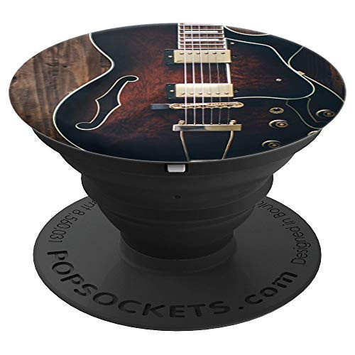 Jazz Rock Classic Vintage Guitar Funny Guitar Player Gift PopSockets Grip and Stand for Phones and Tablets Jazz Rock Classic Vintage Guitar Funny Guitar Player Gift PopSockets Grip and Stand for Phones and Tablets