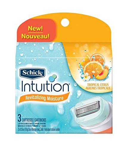 Schick Intuition Revitalizing Moisture Refill Cartridges Tropical Citrus  3-Count-