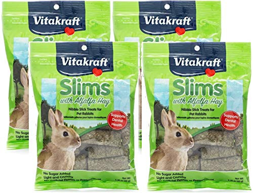 Vitakraft Alfalfa Slims Nibble Stick Treats for Rabbits - 4 PACK Vitakraft Alfalfa Slims Nibble Stick Treats for Rabbits - 4 PACK