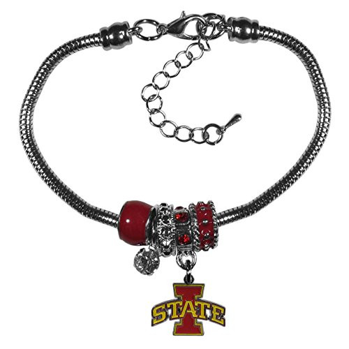 NCAA Siskiyou Sports Womens Iowa State Cyclones Euro Bead Bracelet One Size Team Color