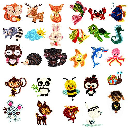 Pearler Beads Boards 28 Pieces SMAZINSTAR Fuse Beads Pegboards Set 5mm for Melting Beads  Clear Plastic Pegboards Craft Tray with 28 Pieces Colorful Cards for Kids DIY Craft Beads