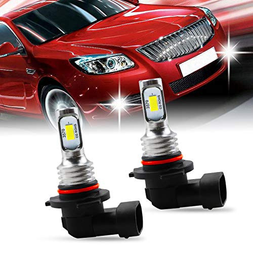 2pcs H10 9040 9045 9140 9145 High Power Led Fog Light Bulbs 3570 Chip Super Bright Light Replacement  360°Fully Angle Degrees Light Output - 6000k Xenon White