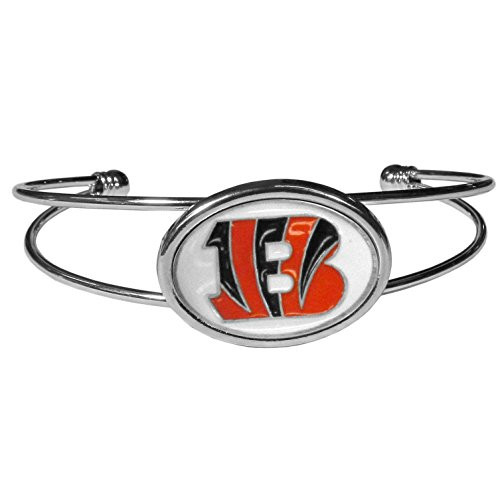 NFL Siskiyou Sports Womens Cincinnati Bengals Cuff Bracelet One Size Team Color NFL Siskiyou Sports Womens Cincinnati Bengals Cuff Bracelet One Size Team Color