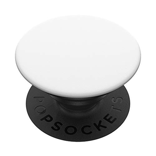 Plain Solid Color White - Wireless Phone Popper PopSockets PopGrip  Swappable Grip for Phones   Tablets