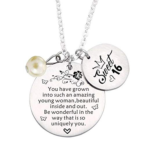 Sweet 16 Gifts for Girls 16th Birthday Gifts Birthday Necklace For 16th Sweet Sixteen Gifts Sweet 16 Gifts for Daughter Granddaughter Niece Sweet 16 Gifts for Girls 16th Birthday Gifts Birthday Necklace For 16th Sweet Sixteen Gifts Sweet 16 Gifts for Daughter Granddaughter Niece