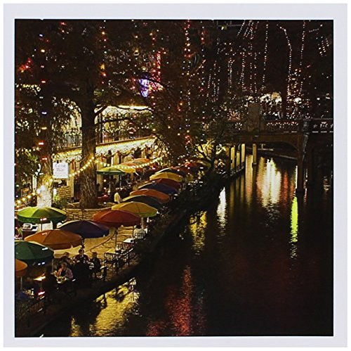 3dRose United States  Texas  San Antonio Riverwalk Area-Evening - Greeting Cards  6 x 6 inches  set of 6 gc946131