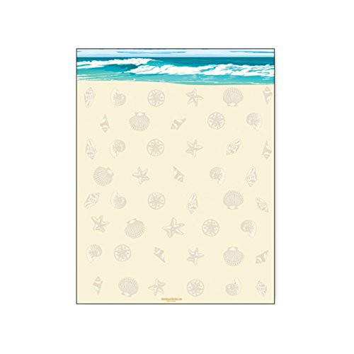 Sea Shells   Ocean Beach Stationery - 8-5 x 11-60 Beach Letterhead Sheets