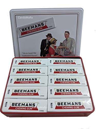 Beemans Beeman s Gum 10 Packs 10 Sticks per Pack - Vintage Collector s Tin
