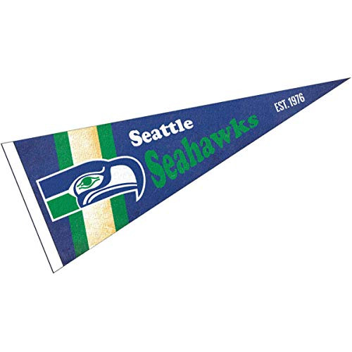 WinCraft Seattle Seahawks Throwback Vintage Retro Pennant Flag