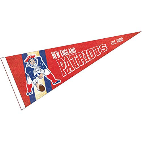WinCraft New England Patriots Throwback Vintage Retro Pennant Flag