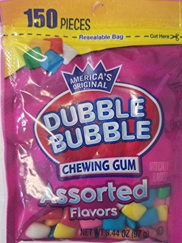 AMERICA S ORIGINAL DUBBLE BUBBLE CHEWING GUM ASSORTED FLAVORS  3 PACK