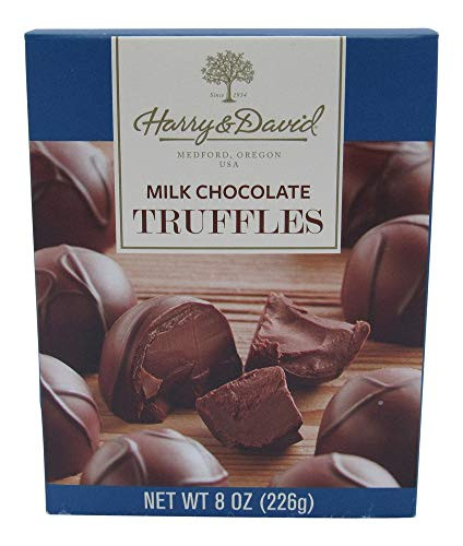 Harry and David Milk Chocolate Truffles  8 Ounce Gift Box
