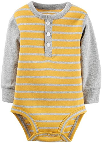 Carter's Baby Boys' Single Bodysuit 118g771, Yellow, 9 Months