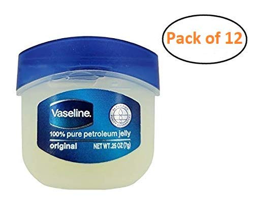 Vaseline Pocket Size 100  Pure Petroleum Jelly Original -25 Ounce Pack of 12