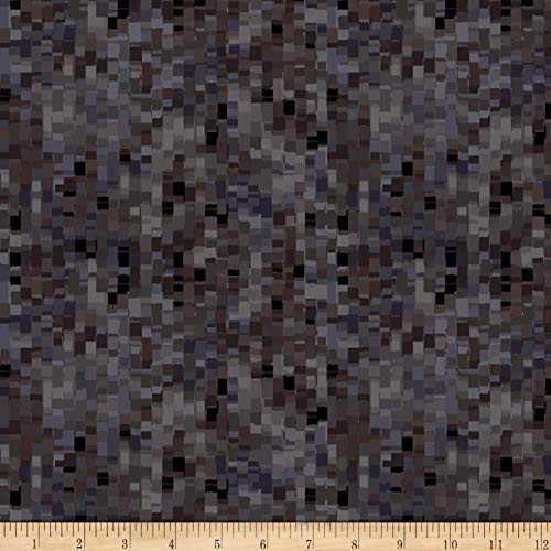 QT Quilt Fabrics Ombre Squares Wide 108   Charcoal Quilt Fabric by the Yard