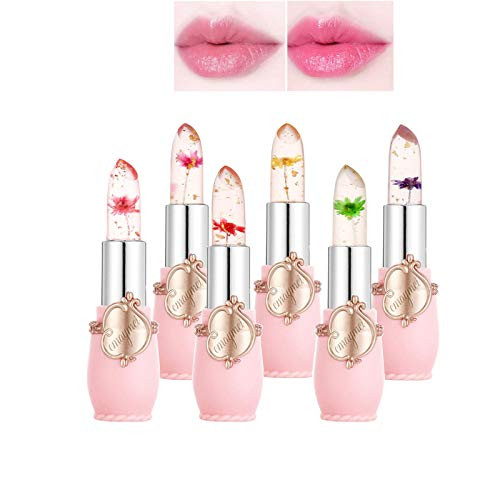 emaymei 6Pcs-Set Crystal Lipstick Color Change Lip Gloss Color Changing Waterproof Temperature Changes Color Lips Moisturizing Smooth Long lasting Lip Balm emaymei 6Pcs-Set Crystal Lipstick Color Change Lip Gloss Color Changing Waterproof Temperature Changes Color Lips Moisturizing Smooth Long lasting Lip Balm