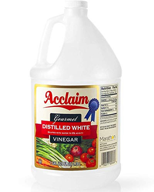 Acclaim All Natural Distilled White Vinegar  128 Ounces 1 Gallon - 5  Acidity