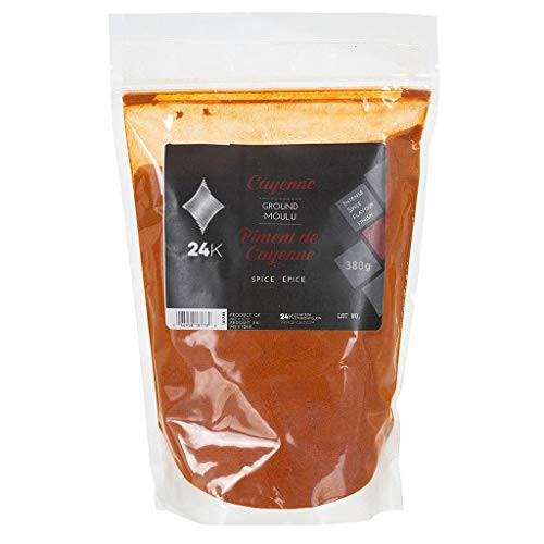 Ground Cayenne Pepper  380g by 24K   Premium Quality  100  Pure  Natural Dried Ground Cayenne Chili Peppers
