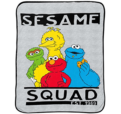 Jay Franco Sesame Street Elmo Hip Plush Kids Blanket Featuring Big Bird, Oscar The Grouch, Cookie Monster and Elmo Jay Franco Sesame Street Elmo Hip Plush Kids Blanket Featuring Big Bird, Oscar The Grouch, Cookie Monster and Elmo
