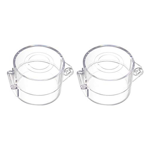 uxcell 2pcs Clear Plastic Switch Cover Protector for 22mm Diameter Push Button Switch 5543