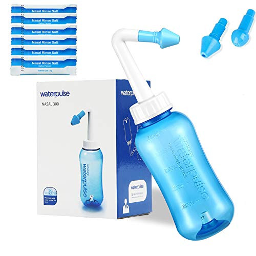 Nasal Rinse Neti Pot Nasal Irrigation Wash Bottle 300ml Sinus Rinse Salt Packets Nettie Pot Kit for Adult Kid with Nasal Wash Salt 30 Pack Nasal Rinse Neti Pot Nasal Irrigation Wash Bottle 300ml Sinus Rinse Salt Packets Nettie Pot Kit for Adult Kid with Nasal Wash Salt 30 Pack